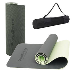 Килимок для йоги та фітнесу Power System PS-4060 TPEYoga Mat Premium Green (183х61х0.6)