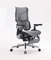 Ергономічне крісло для роботи SIHOO Leo темно-сіре з антигравітаційним механізмом і 6D-підлокітниками