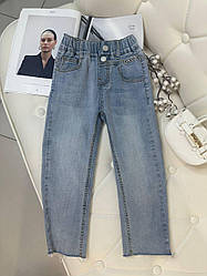 Модні джинси на дівчинку на гумці Блакитний 5015, 17, Louis Room, Блакитний, Дівчинка, Весна Осінь, 104