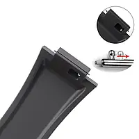 Ремінець Casio G-Shock для моделей GA-100/110/120/200/400/700/710/800, GD-100/110/120, синій червоний напівпрозорий 21.3 см