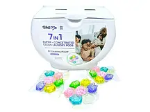 Універсальні  парфумовані капсули  для прання  з гранулами WELLME  7в1  40 шт.