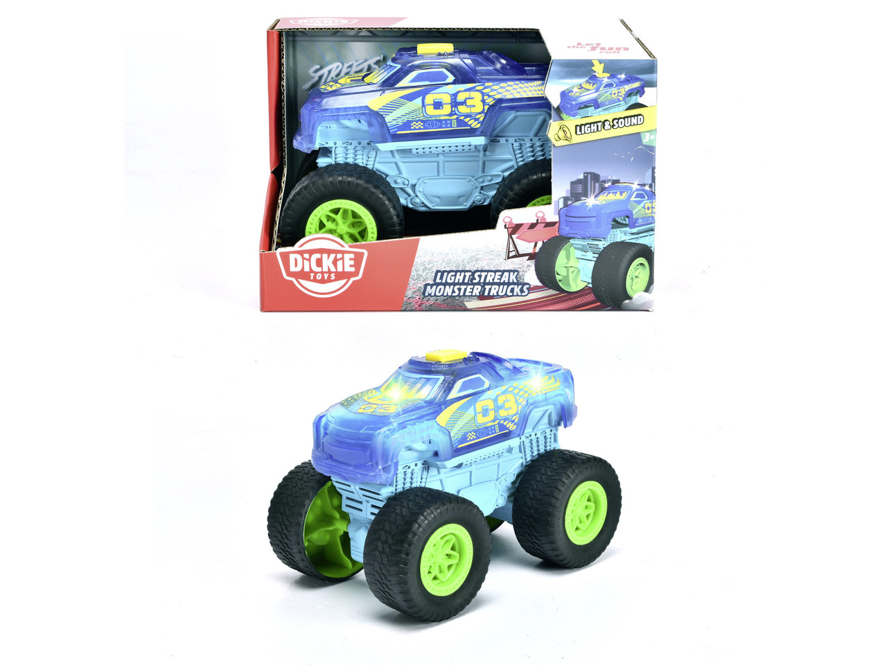 Машинка "Монстр-трак. Сонік" зі звук. та світл. ефект., 17 см (3762006), фото 1