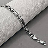 Срібний браслет плетіння "Панцир подвійний", фото 2