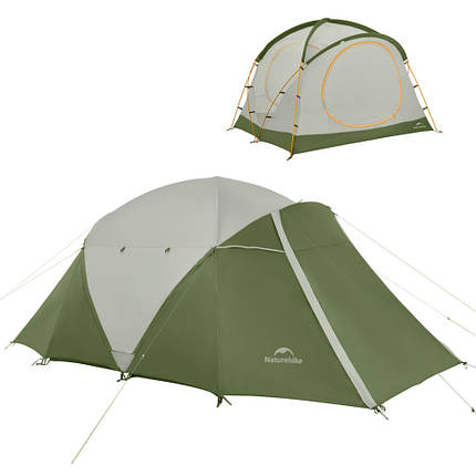 Намет чотиримісний Naturehike KOTA 4 CNK2450WS041, темно-зелений, фото 1