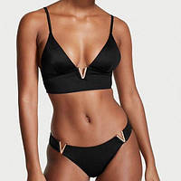 Гарний жіночий купальник Vicki з знімними вкладками (Розмір M L XL), Чорний