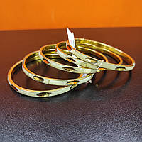 Набір INDIRA із п'яти жіночих металевих браслетів білих