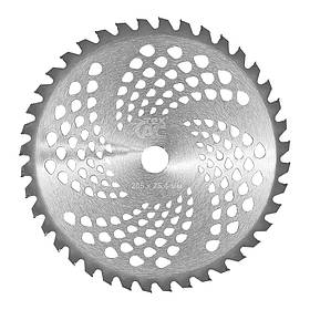 Ніж для садового тримера Tex.AC ТА-05-720, ніж для мотокоси з ТВС напайками, диск для мотокоси 255 мм riven