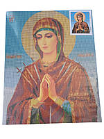 Діамантова мозаїка Семистрільна Ікона Святої Богородиці блакитна 40*50 см набір