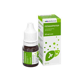 Гепатопротектор оральний Гепакарнітол BioTestLab для котів і собак, краплі 10 мл