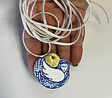 Прикраса ручної роботи з полімерної глини «Ніжна Берегиня сонця». Підвіска, фото 4