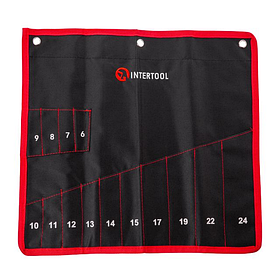 Чохол для гайкових ключів 14 кишень 430*430 мм INTERTOOL BX-9009