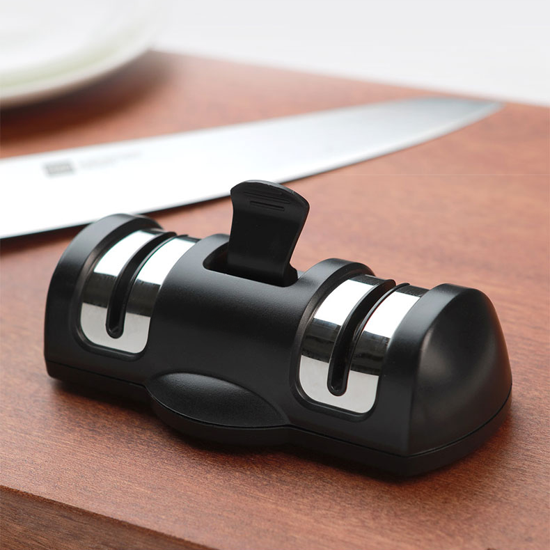 Точилка для кухонних ножів Xiaomi Nuoten Kitchen Knife Sharpener механічна 2 слоти заточування, фото 1