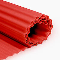 Прозорий гофрований шифер(червоний) 1,5м