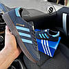 Кросівки Adidas Spezial Navy Gum Handball Кеди чоловічі Адідас Спешл сині замшеві весна літо осінь, фото 8