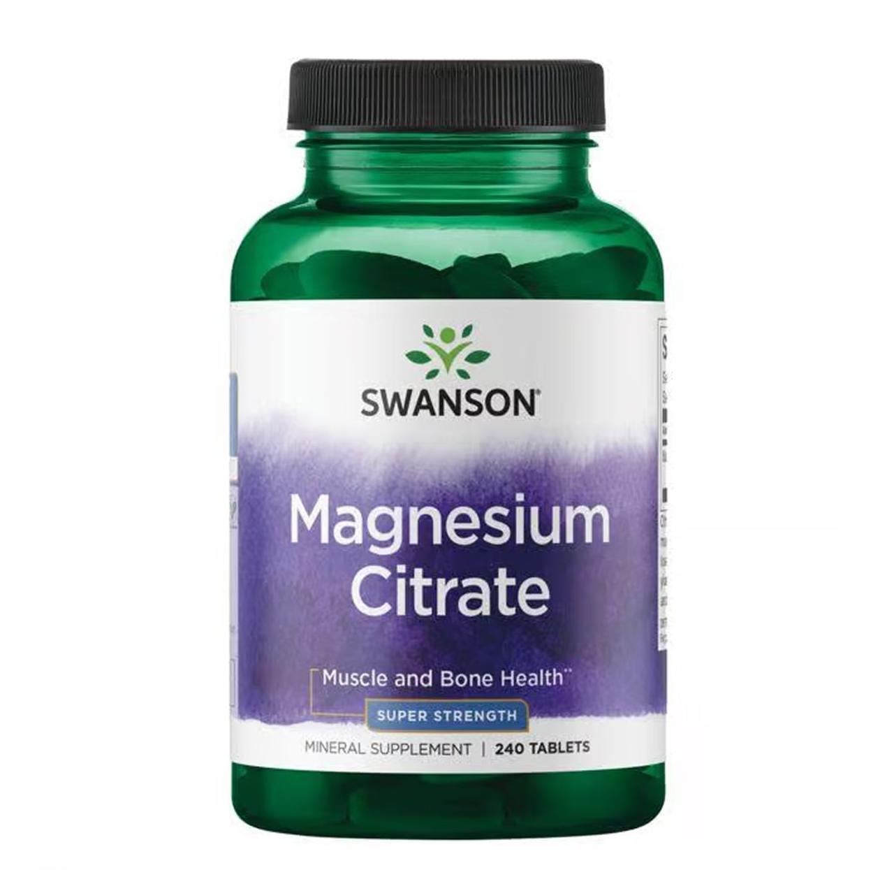 Магній Цитрат Swanson Magnesium Citrate, 240 таблеток, фото 1