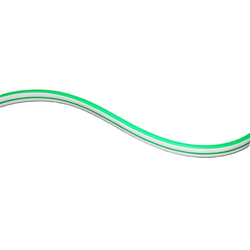 LED неонова стрічка 10 Вт 12 В 6х12 2835 120 діодів 120 Лм/Вт, зелений, (серія Neon), гарантія 3 роки