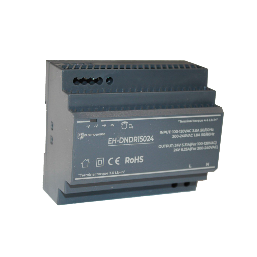 Блок живлення на DIN-рейку 150 Вт 6,25 A 24 В