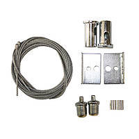 Тросовий підвіс для LED-панелей 1,5 м (2 троси/набір), срібний