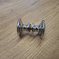 Ручка металева в душ кабину двойная Хром