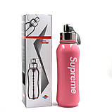 Металевий туристичний термос пляшка SUPREME WITH CAP 800 мл для чаю кави з нержавіючої сталі, фото 2