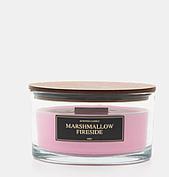 Ароматична свічка з дерев'яним гнотом "Marshmallow Fire" 400 г (час горіння ~ 30 годин) 1 шт.