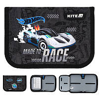 Пенал без наповнення Kite Hot Wheels HW25-621, 1 відділення, 1 відворот