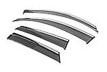Вітровики з хромом Niken Luxury (4 шт) для Ауди Q3 2011-2019 рр, фото 3