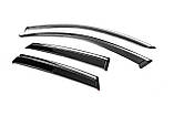 Вітровики з хромом Niken Luxury (4 шт) для Ауди Q3 2019- рр, фото 2