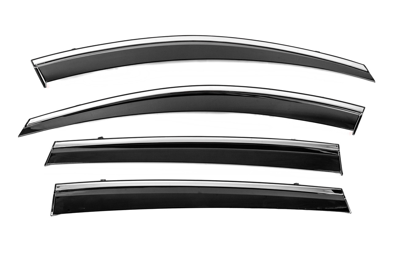 Вітровики з хромом Niken Luxury (4 шт) для Toyota Rav 4 2013-2018 рр, фото 1