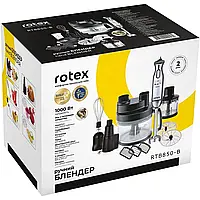 Блендер Rotex RTB850-B з нарізкою кубіками , тертками ( також для дерунів) 1000Вт .