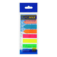 Закладки пластикові з клейким шаром NEON 8х25 листів, ціна за 2шт BM.2307-98 G-Rich