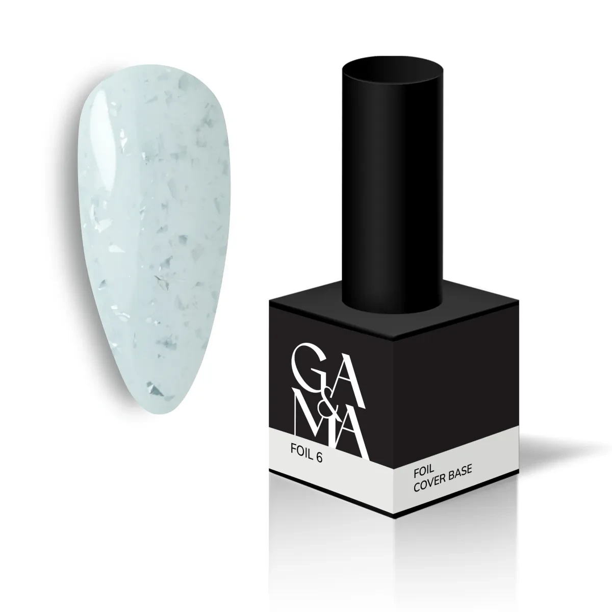 Камуфлююча база для нігтів фоіл Cover base Ga&Ma Foil 006, 15 мл, фото 1