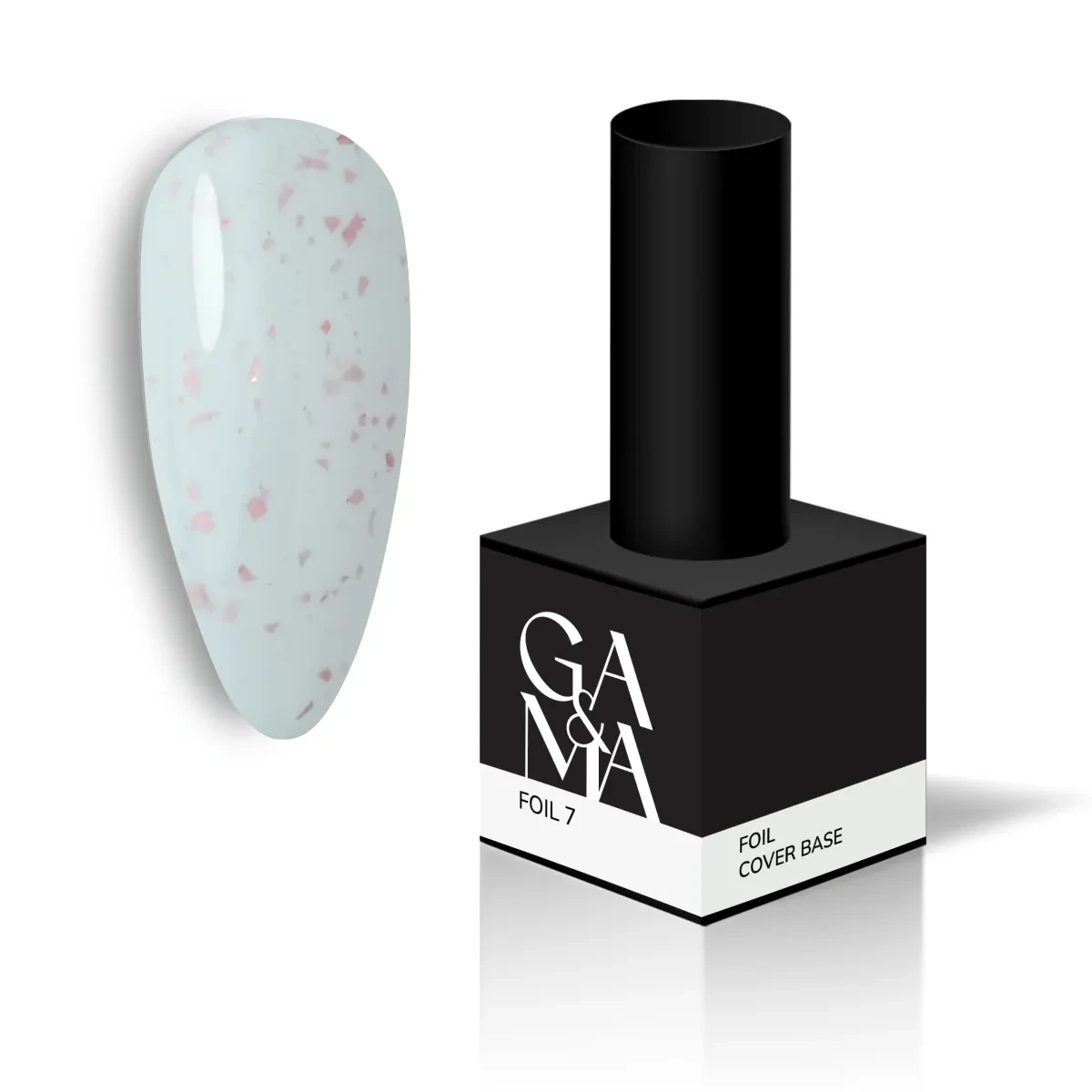 Камуфлююча база для нігтів фоіл Cover base Ga&Ma Foil 007, 15 мл, фото 1