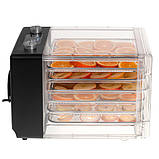 Харчовий дегідратор Adler AD 6660 – сушарка для фруктів, овочів, грибів, м'яса, 550 Вт, 5 піддонів, фото 5