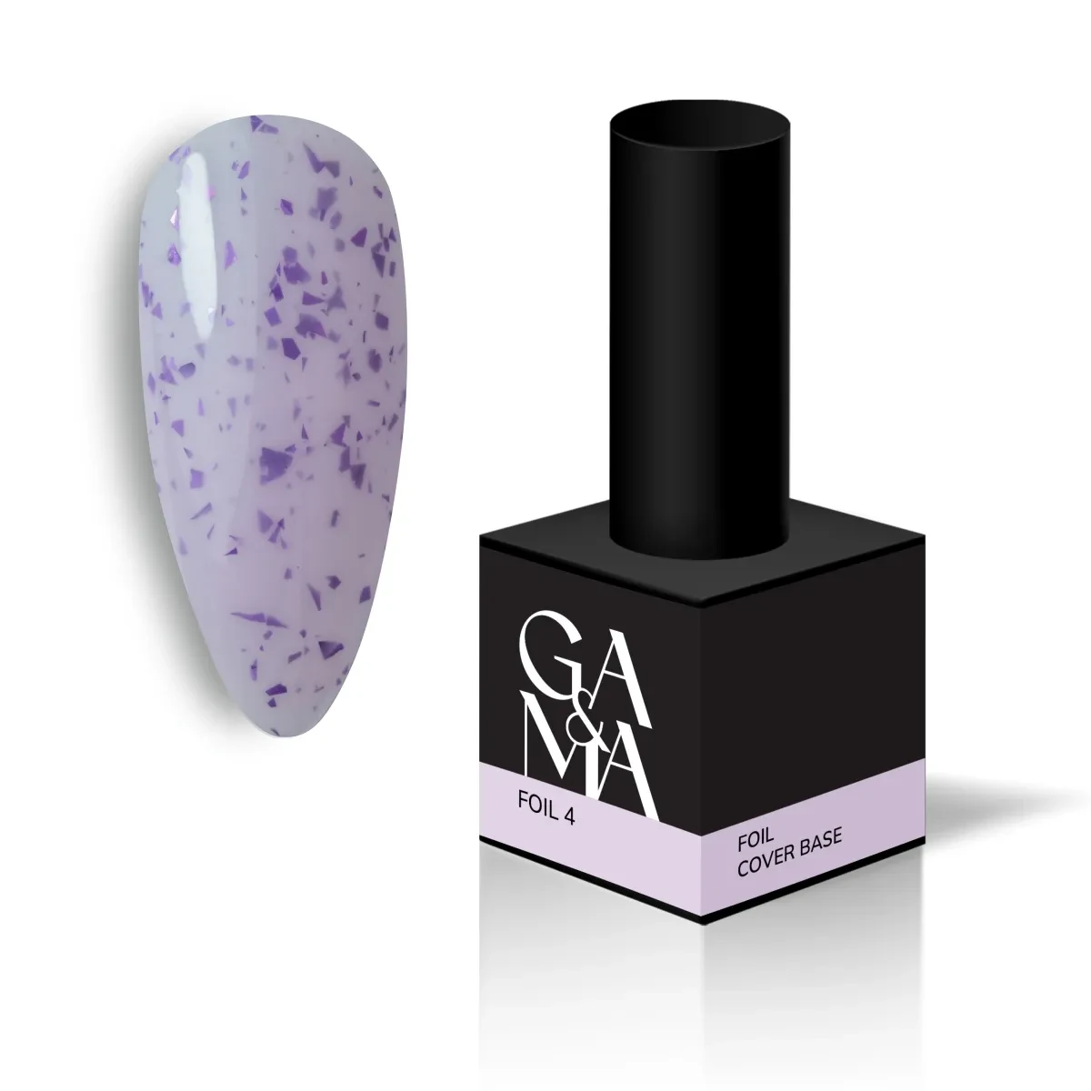 Камуфлююча база для нігтів фоіл Cover base Ga&Ma Foil 004, 15 мл, фото 1