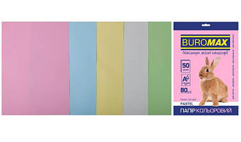 Набір кольорового паперу А4, 5 кольорів, 50 аркушів BM.2721250-99 G-Rich