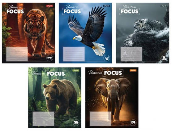 Зошит 24 арк. лінія "1 Вересня" / Beasts in Focus, фото 1