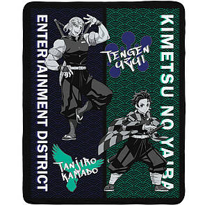 Плед DEMON SLAYER: KIMETSU NO YAIBA Tanjiro and Tengen (Клинок)