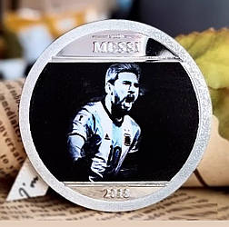 Сувенірна монета Леонель Мессі "Lionel Messi" 2018г (No10) сльвер