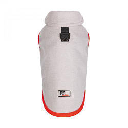 Жилет Pet Fashion «Fleecy» для собак, розмір M, сіро-червоний