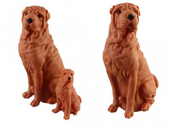 Іграшка Пісики гумові, 18.5 см і 9 см, пищалки, сидяче положення 907-4 G-Rich