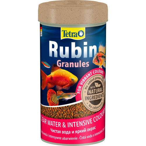 Корм Tetra Rubin Granules для акваріумних рибок, для яскравості забарвлення, 100 г (гранули), фото 1