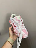 Рожеві текстильні жіночі кросівки Nike P-6000 Custom Pink Демісезонні кросівки Найк Аїр Макс, фото 4