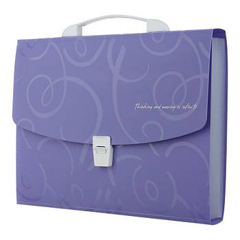 Портфель пластиковий A4/35мм, BAROCCO, фіолетовий BM.3719-07 G-Rich