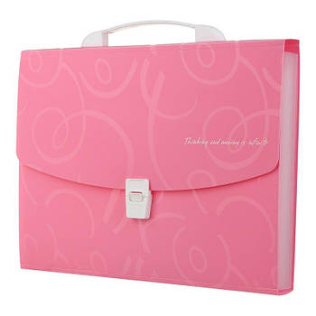 Портфель пластиковий A4/35мм, BAROCCO, рожевий BM.3719-10 G-Rich