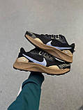 Чорні текстильні чоловічі кросівки Nike Pegasus Trail 3 Black/Brown Найк Пегасус демісезонні, фото 4