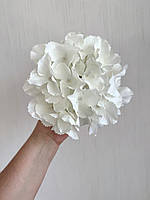 Штучна гортензія . Голівка штучної гортензії ( біла , 17 см ), фото 3