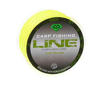 Волосінь Carp Pro Diamond Carp Fishing Line Fluorocarbon Coated Fluo Yellow 300 м 0.261мм арт CP5103-025, фото 1
