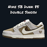 Білі жіночі кросівки  Жіночі кросівки Nike SB Dunk 85 Double Swosh White Sand - демісезонні найк данк