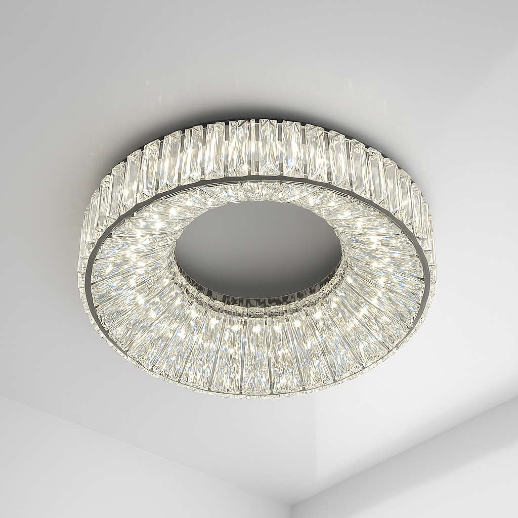 Стельова люстра Linisoln 100W 20м² колір Хром 9896-400, фото 1